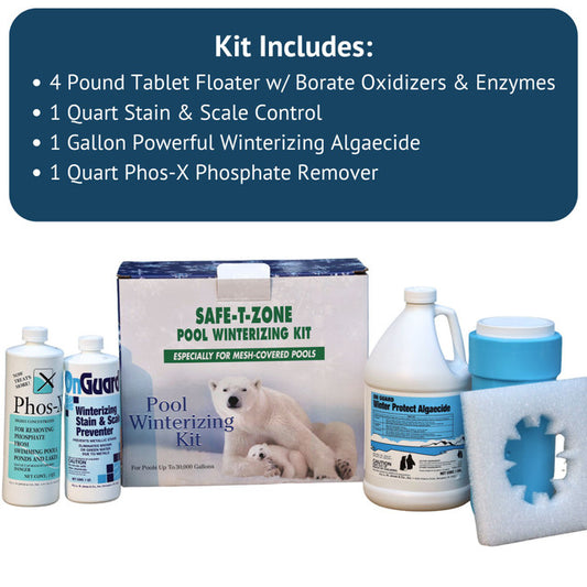 Winterizing Kit for Mesh Covered Pools 30,000 Gallon
